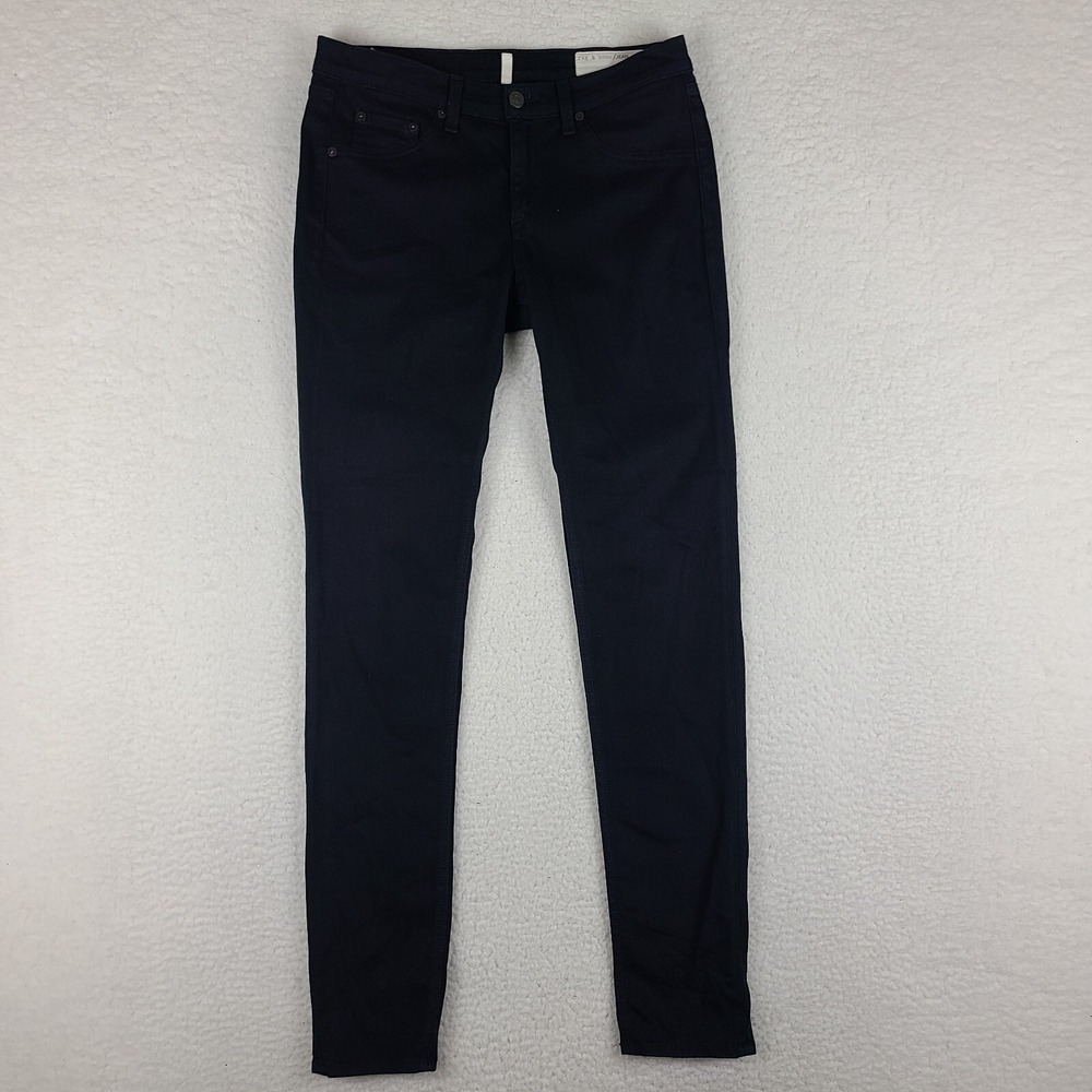 Rag Bone‎ Jeans Womens 29 Legging Skinny Wash Black Plush Soft Cotton GC